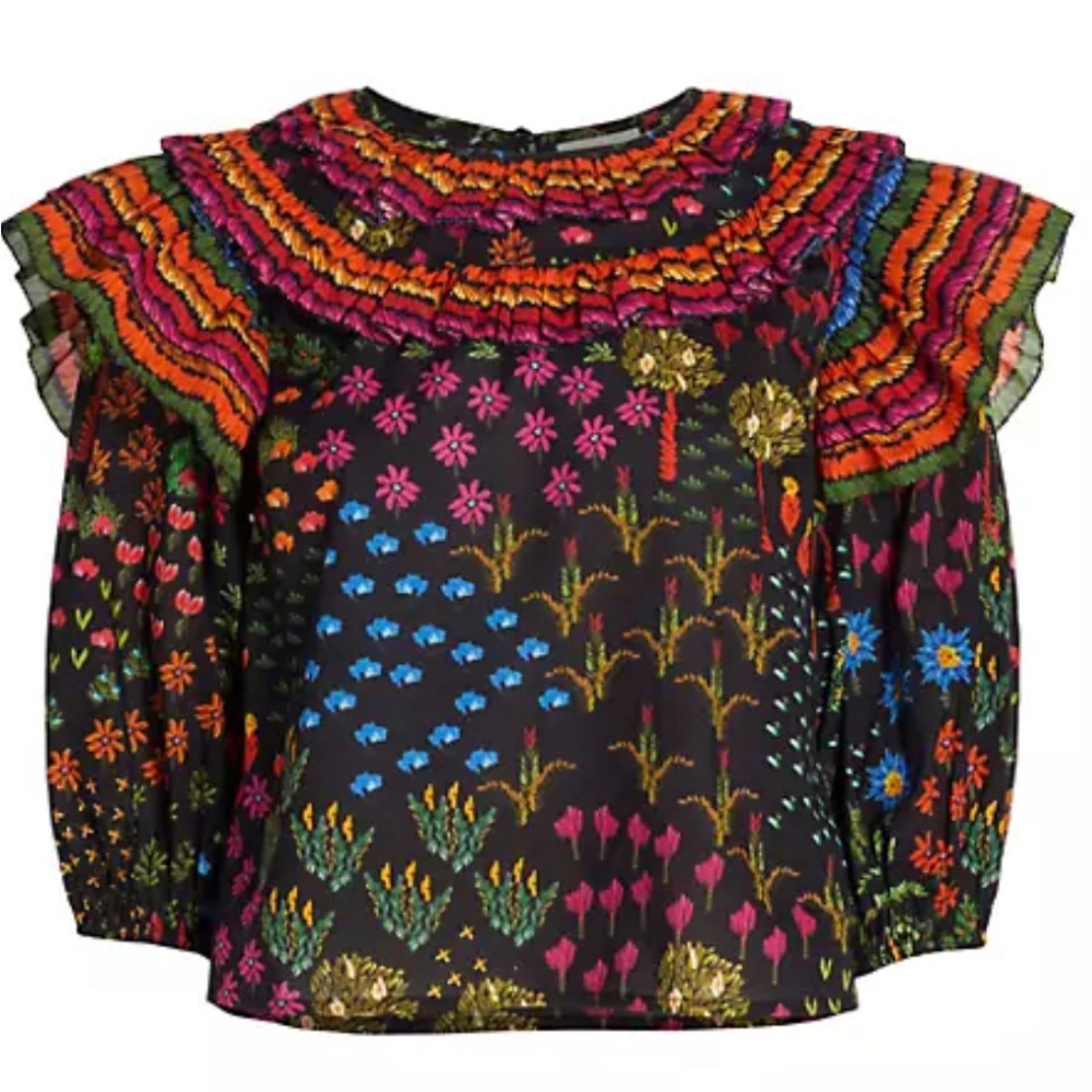 Farm Rio blouse 100% Cotton size L